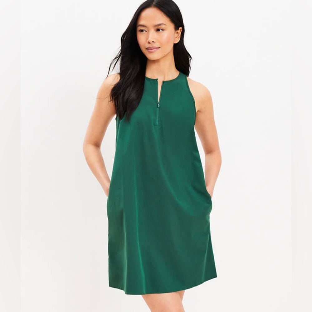 Green Sleeveless Swim Dress